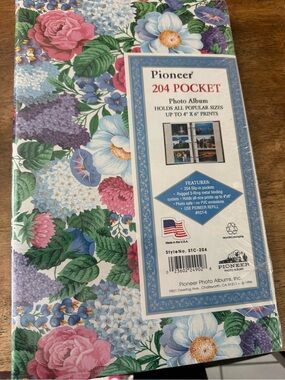 Pioneer 204 Pocket Photo Album - Flower Themed